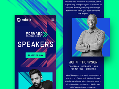 Rubrik Forward Digital Summit • Speakers Page