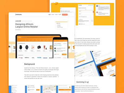 Jumia • Case Study Page android app design case studies case study casestudy ecommerce ecommerce app ecommerce business ecommerce design ios app design mobile apps retail