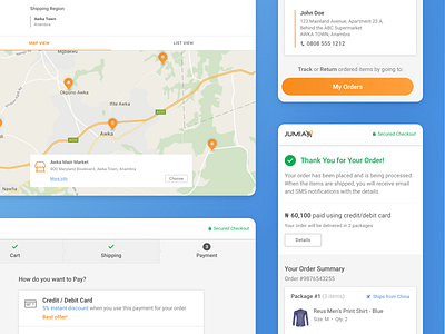 Jumia • Checkout Final Result android android app design case studies case study checkout checkout flow checkout process ecommerce ecommerce app ecommerce business ecommerce design ios ios app design mobile mobile app mobile app design retail