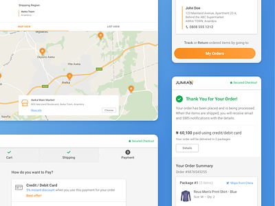 Jumia • Checkout Final Result android android app design case studies case study checkout checkout flow checkout process ecommerce ecommerce app ecommerce business ecommerce design ios ios app design mobile mobile app mobile app design retail