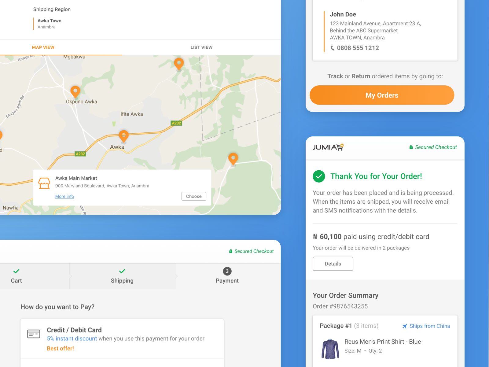 Jumia • Checkout Final Result by Pixelmatters on Dribbble