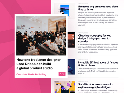 Pixelmatters • Blog post on Courtside blog blog post blog posts design dribbble freelance design marketing product studio