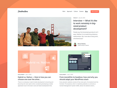 Download Blog Designs Themes Templates And Downloadable Graphic Elements On Dribbble