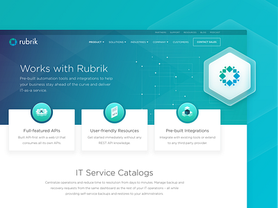 Rubrik • Product Page