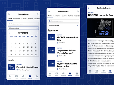 Porto. Mobile App • Events