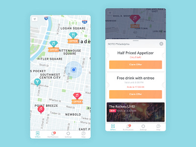 Sloos • Offers Search app design ios app ios app design maps search