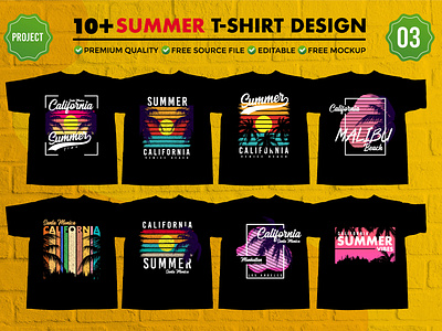 Summer t-shirt design bundle project 3