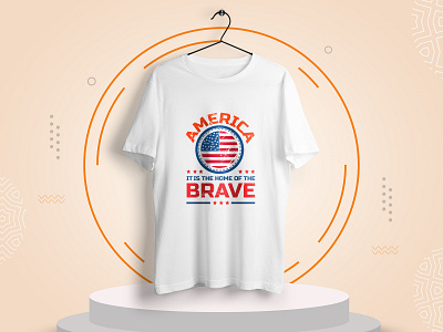 America typography t-shirt design vector project 18 shirt 164 apparel clothing tee typography