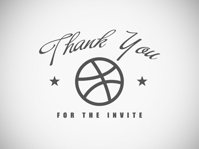 Thanks Caleb! buffet script debut dribbble gradient gray typography white winning