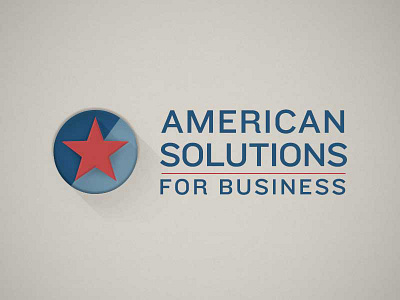 Logo Idea american blue branding design graphic logo print red shadow star web