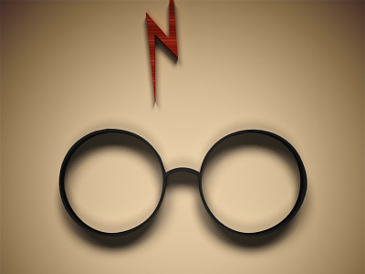 Harry Potter 3d art awesome design glasses graphic harrypotter hogwarts photoshop scar wizard