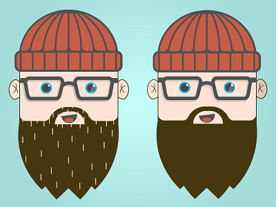 Badge Cartoon Me art badge beanie beard branding cartoon design graphic illustrator logo