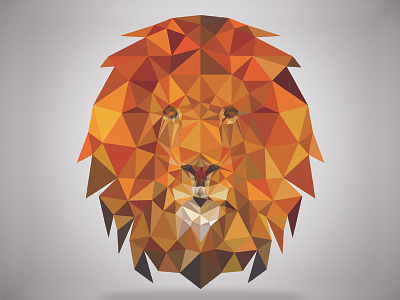 Low Poly the Lion animal art awesome design geometric grpahic lion low poly poly