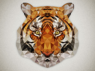 Awesome Tigers animal art design eyes geometric graphic intense poly shapes shirt tiger