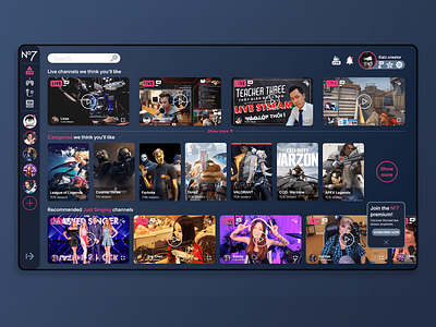 Streaming App No7 streaming app ui ux