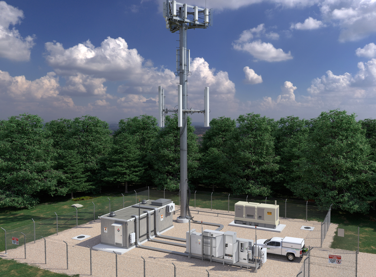 3D Cell Tower Station by Douglas Bowker on Dribbble