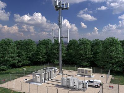 3D Cell Tower Station