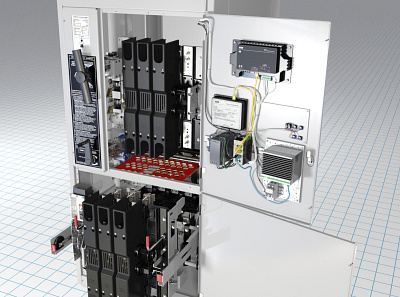 Animation Still Frame: Automatic Transfer Switch 3d 3d rendering product rendering