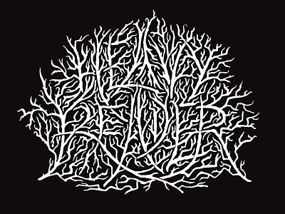 Heavy Reader blackmetal fantasy halloween handlettering haunted heavymetal illustration lettering metal metalhead music scary typography