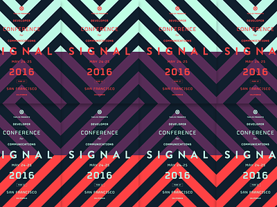 Signal Posters bold conference geometric geometry modular poster print tech tessellation typography