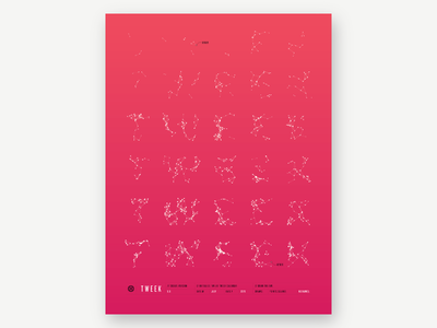 Tweek 5.5 poster red gradient inhouse poster print processing