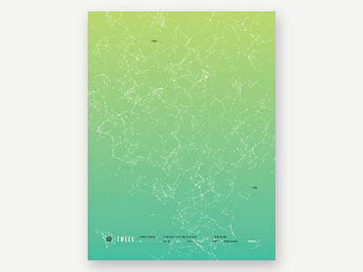 Tweek 5.5 poster green gradient inhouse poster print processing