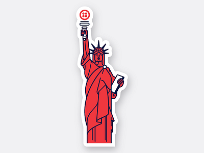 Engage NYC 2 new york nyc statue of liberty stickers tech twilio