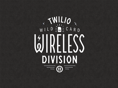 Wireless Division apparel lettering lightning bolt retro san francisco tech typography vintage