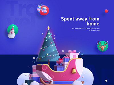 Holiday Means to Me! 3d design figma illustration ui