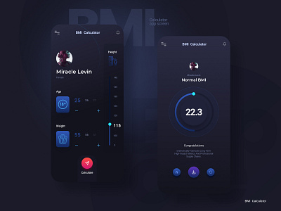 BMI calculator App Design