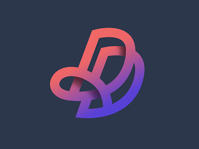 Double D graphic design letter d logo mark typography