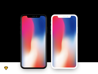 iPhone X - Flat Device Mockup
