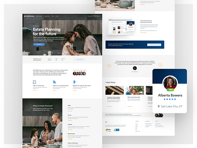 Estate Planning Homepage Design