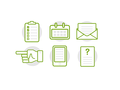 BambooHR Icons bamboohr calendar checklist clipboard email envelope icon phone point question