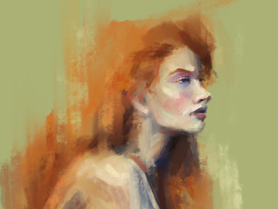 Women avatar character design digital painting drawing girl graphic illustration portrait procreate texture web