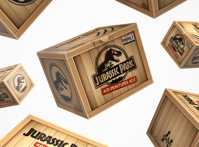 Jurassic Park ADVENTURE KIT design jurassic park packaging packaging design papercraft