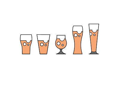 Beer Icons beer blog icons illustration process