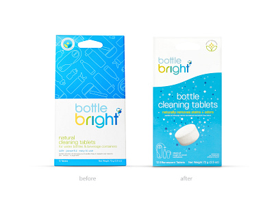 Bottle Bright Packaging - Old vs. New