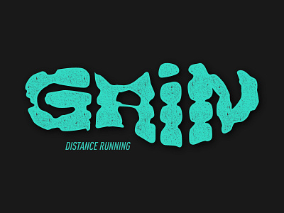 It's not what you lose, but what you GAIN! brad footprint gain logo mark organic print run running step texture vector