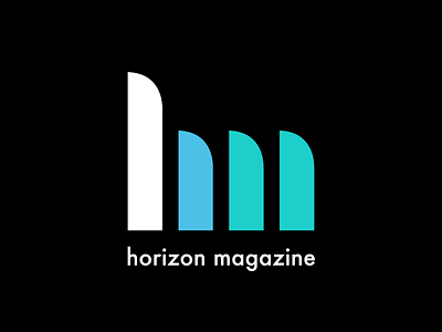 horizon magazine logo revamp branding hm horizon lines logo magazine modern parallel rebrand revamp simple vector