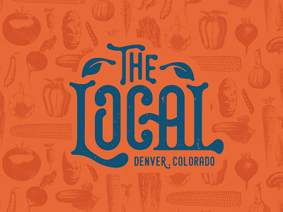 The Local - Logo & Branding colorado design drawn hand done illustration local logo pattern sketch texture type vegetable