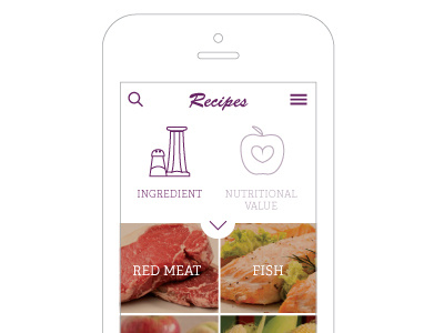 Recipe Category Mobile Mockup