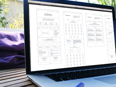 Wireframes design grid layout ui web web design wireframes