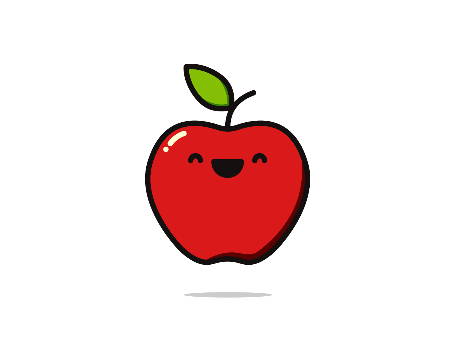 Cute Apple by Danial Z on Dribbble