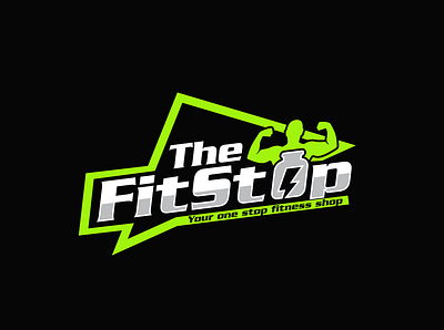 TheFitShop graphic design logo vector