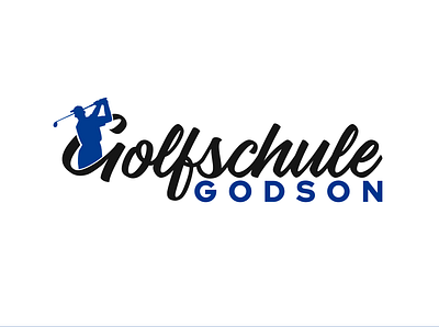 Golfschule graphic design logo vector