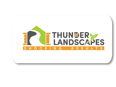 Thunder graphic design logo vector