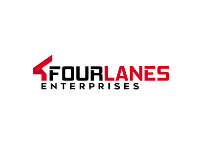 4FourLanes graphic design logo vector