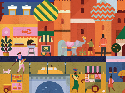 Around the world by Lotta Nieminen on Dribbble