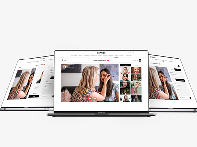 Inspiration for a Chanel Web App design uxui webdesign